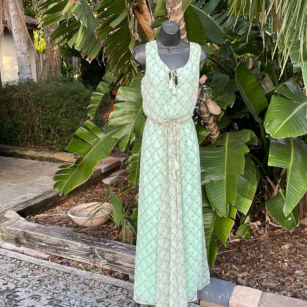 Ralph Lauren floral chiffon maxi dress